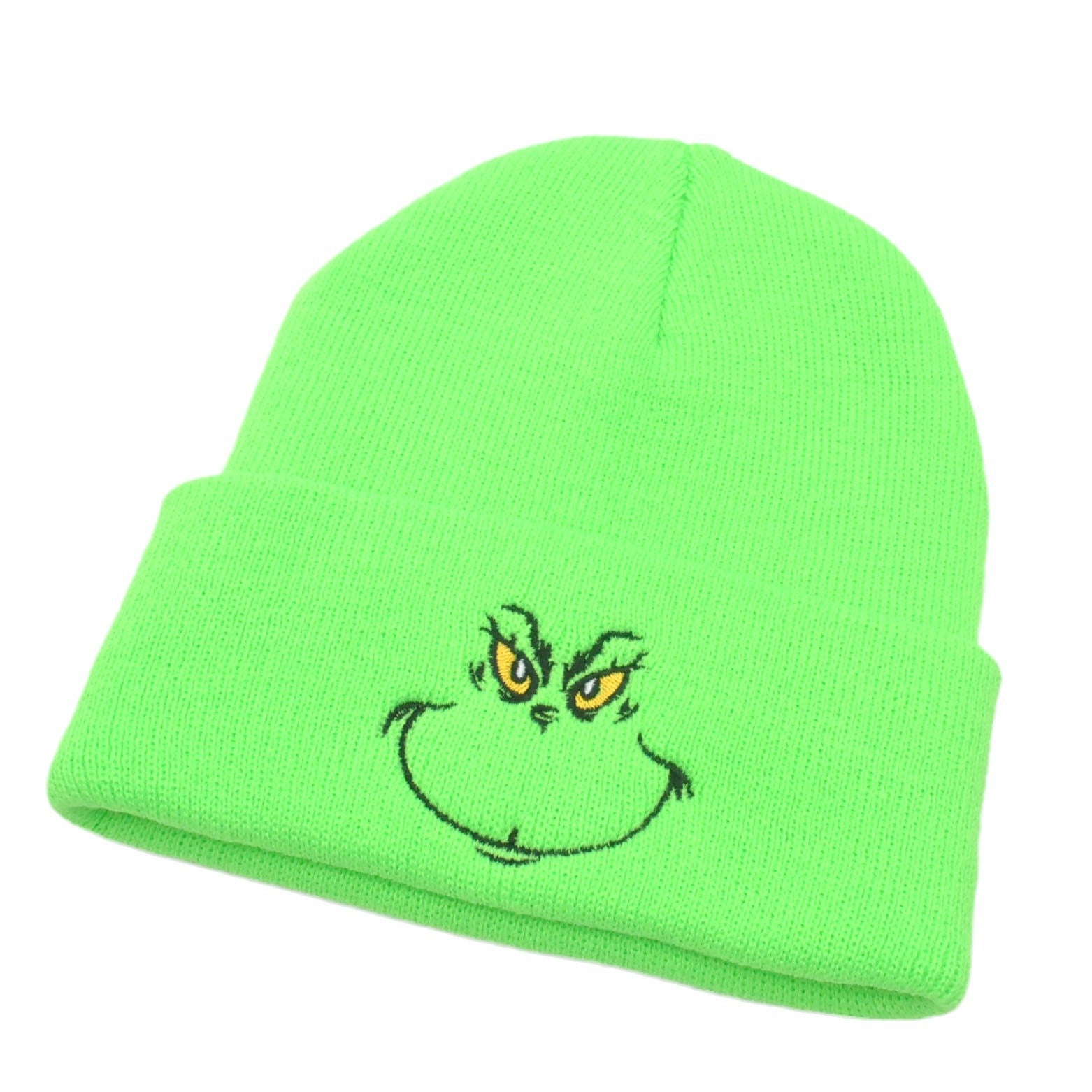 Wholesale Acrylic Cartoon Green Knitted Hat